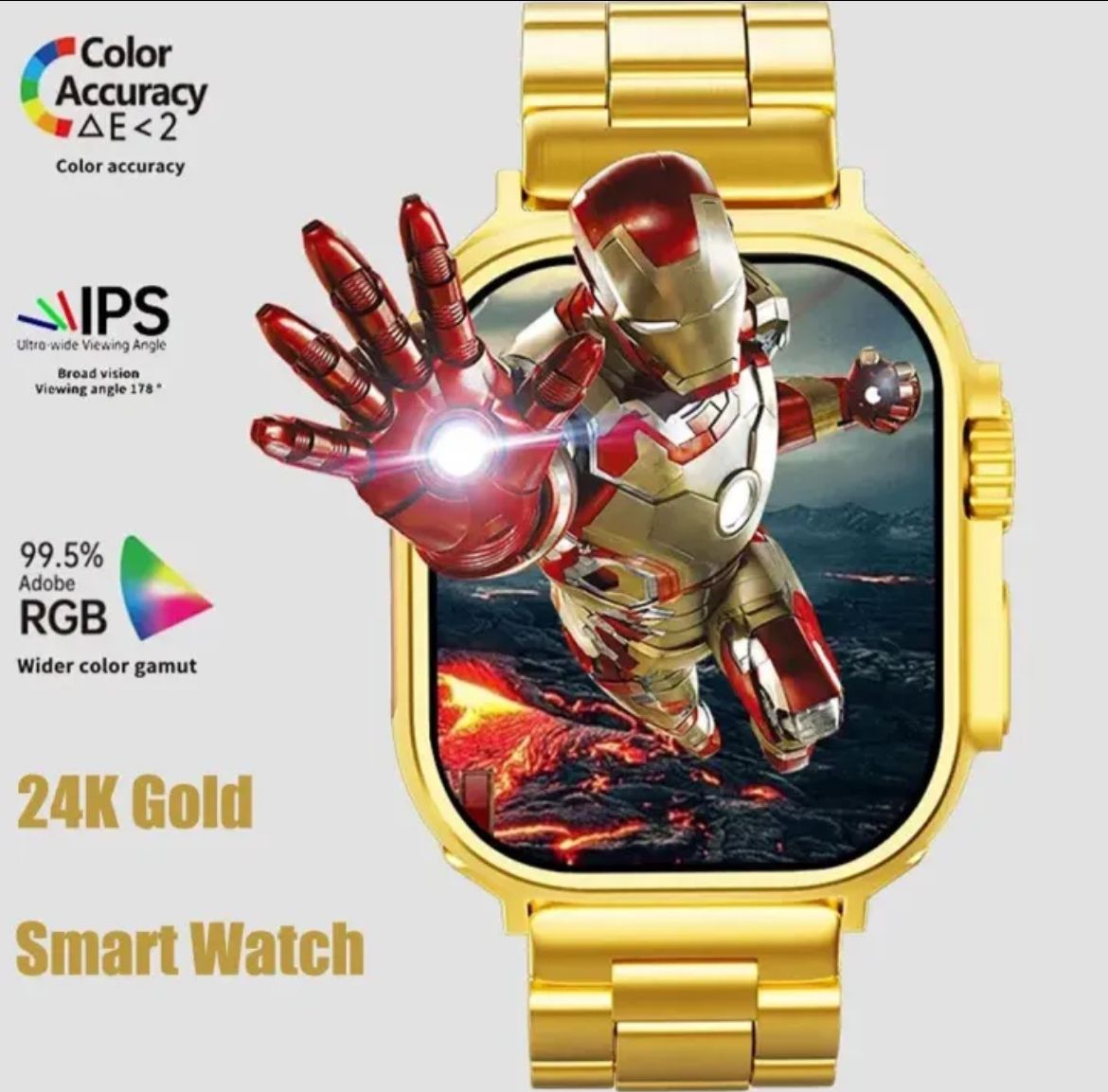 G9 Ultra Pro 2.03HD Screen Gold Smart Watch