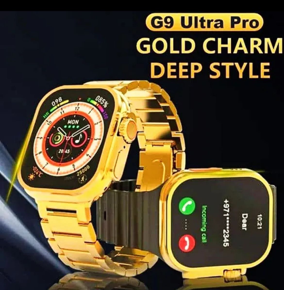 G9 Ultra Pro 2.03HD Screen Gold Smart Watch