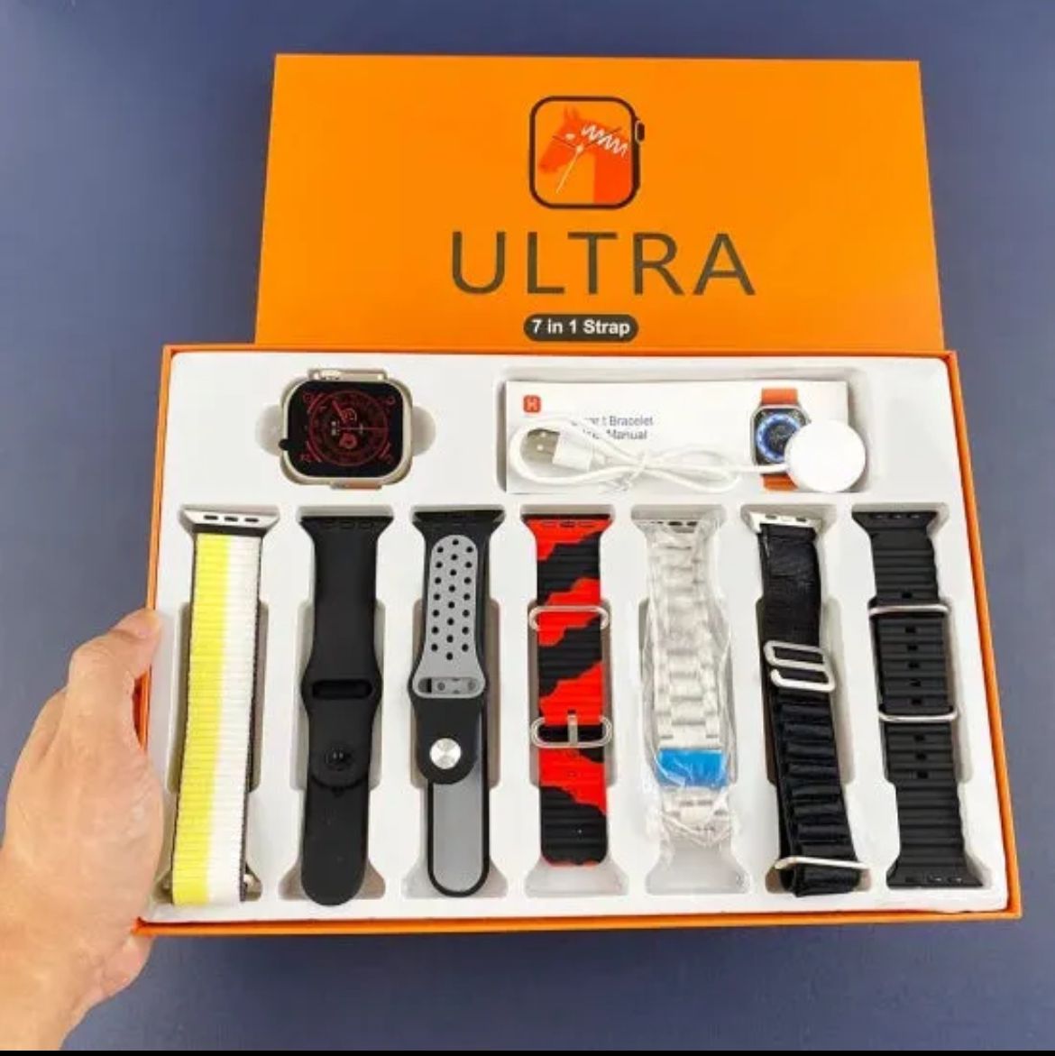 Ultra 7 IN 1 Smart Watch With 2.1 Inch Full HD Screen